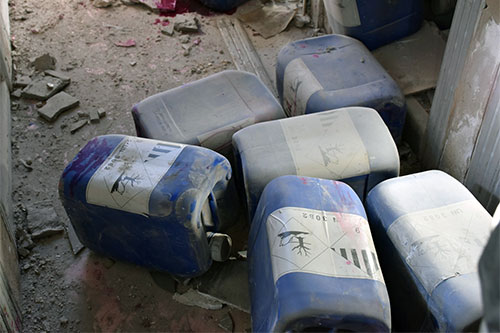 Ejército sirio halla un depósito de sustancias químicas en Alepo